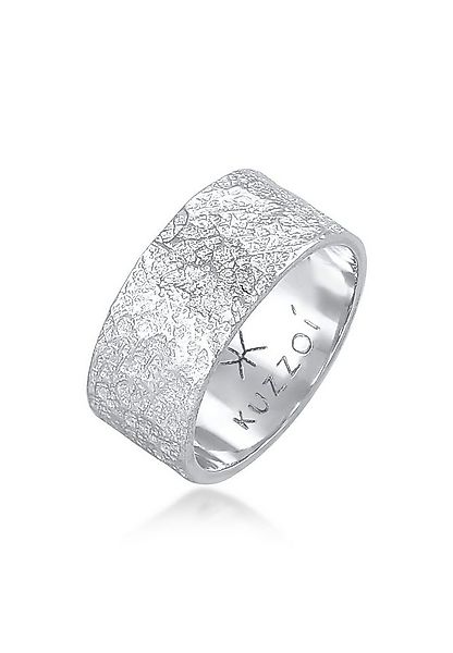 Kuzzoi Silberring Herren Bandring Organic Struktur 925 Silber günstig online kaufen