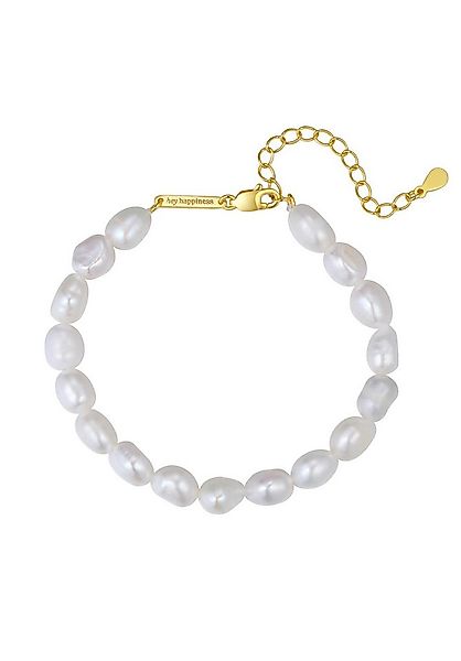 Hey Happiness Perlenarmband Damen aus Süßwasserperlen, 18K Gold Vergoldet, günstig online kaufen