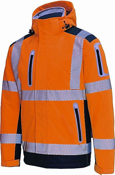 vizwell Softshelljacke 3 in 1 Warnschutz Winter-Softshelljacke Arbeitsjacke günstig online kaufen