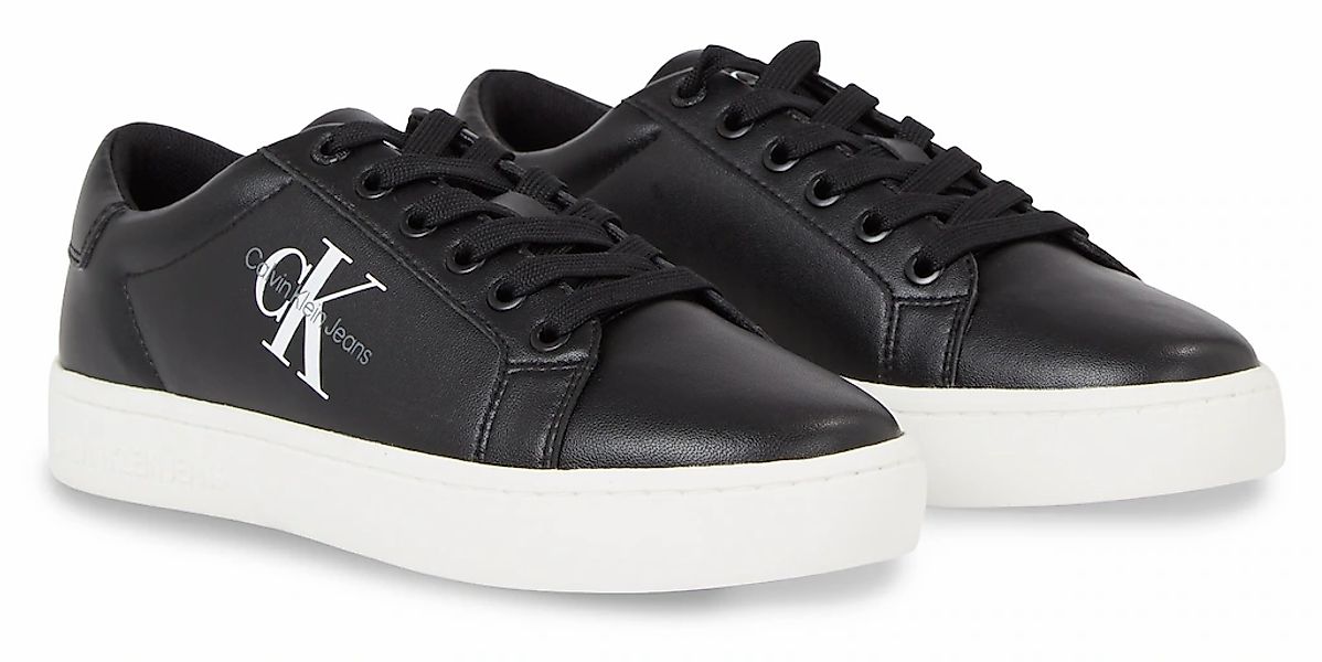 Calvin Klein Jeans CLASSIC CUPSOLE LACEUP LTH WN Sneaker mit seitlichem Log günstig online kaufen