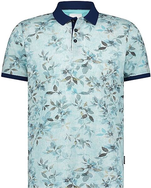 State of Art Poloshirt Piqué Druck Hellblau - Größe M günstig online kaufen