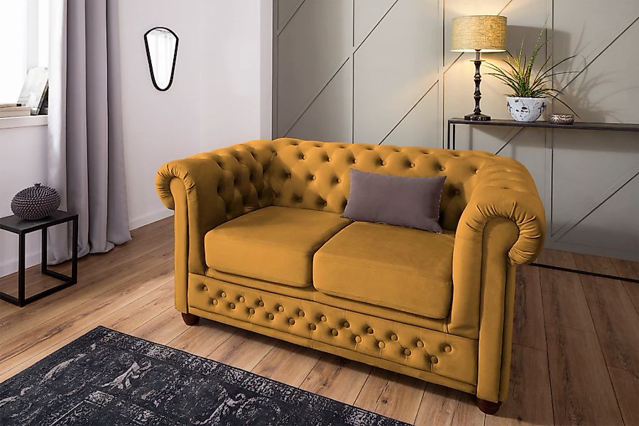 Home affaire Chesterfield-Sofa "New Castle", mit hochwertiger Knopfheftung günstig online kaufen