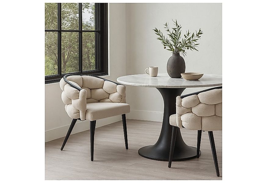 HTI-Living Esszimmerstuhl Stuhl Alsen Schwarz (Stück, 1 St), Design Polster günstig online kaufen