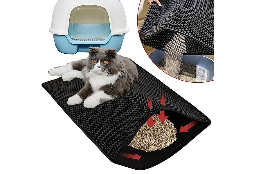 Clanmacy Katzentoilette Katzenstreu Matte Katzenmatte Wasserabweisende Katz günstig online kaufen