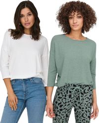 ONLY 3/4 Arm-Pullover (Set, 2er-Pack) Locker günstig online kaufen