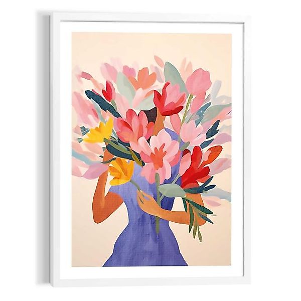 Wandbild SPRING GIRL Modern Frame White ca. 50x70 cm MFW92917 günstig online kaufen
