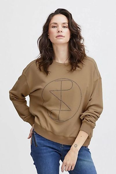 Pulz Jeans Rundhalspullover PZMALLIE LS Sweatshirt cooles Sweatshirt mit St günstig online kaufen