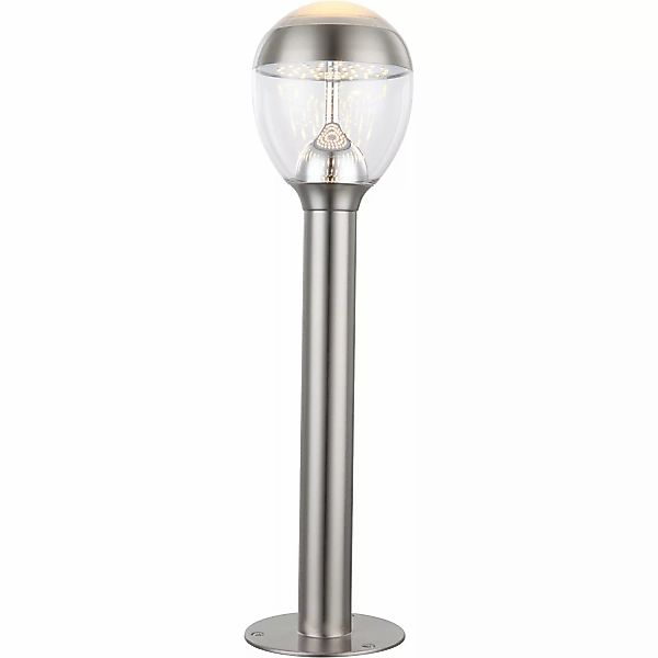 GLOBO LIGHTING Gartenleuchte LED Edelstahl Außenleuchte günstig online kaufen