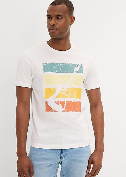 bonprix T-Shirt Regular Fit, mit Rundhalsausschnitt, aus reiner Baumwolle günstig online kaufen