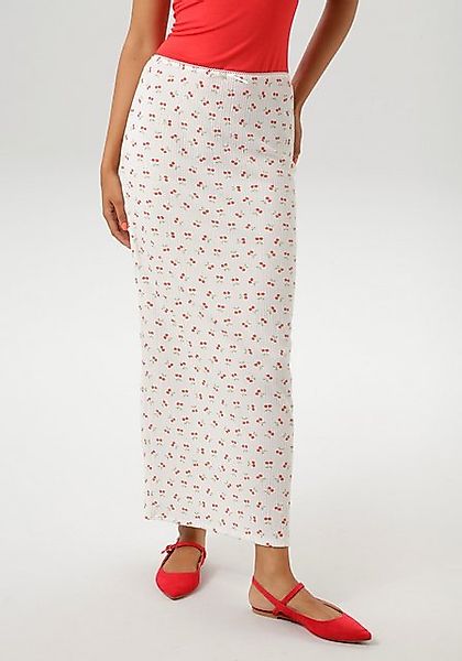 Aniston CASUAL Maxirock, allover mit Kirschen bedruckt günstig online kaufen