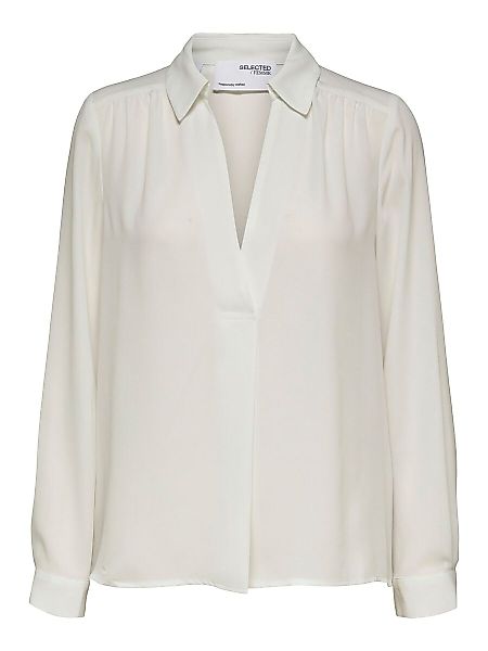 SELECTED Basic- Bluse Damen White günstig online kaufen