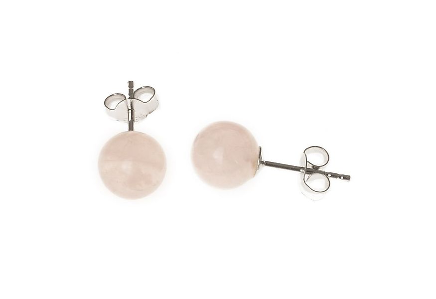 Bella Carina Paar Ohrstecker Ohrstecker Rosenquarz 8 mm, 925 Silber günstig online kaufen
