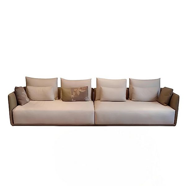 Xlmoebel Sofa XXL Großes Sofa für Sechs Personen Stoffsofa Luxus Design Sof günstig online kaufen