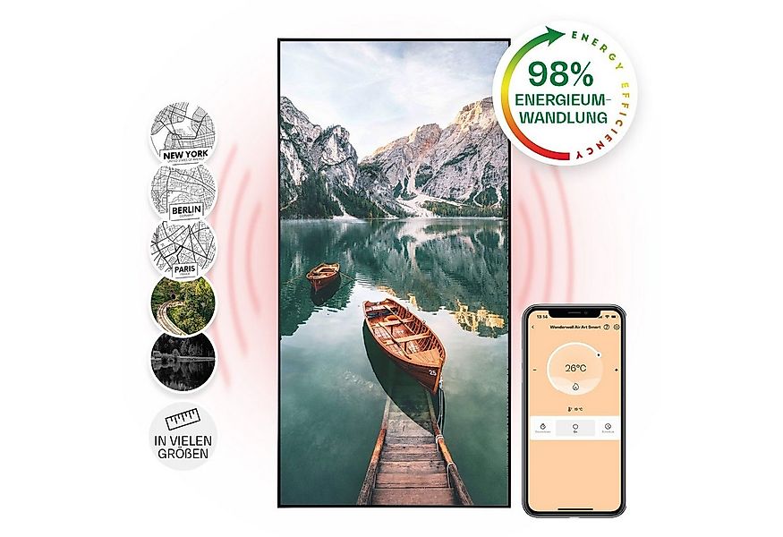 Klarstein Heizkörper Wonderwall Air Art Smart 700W, elektrische Infrarothei günstig online kaufen