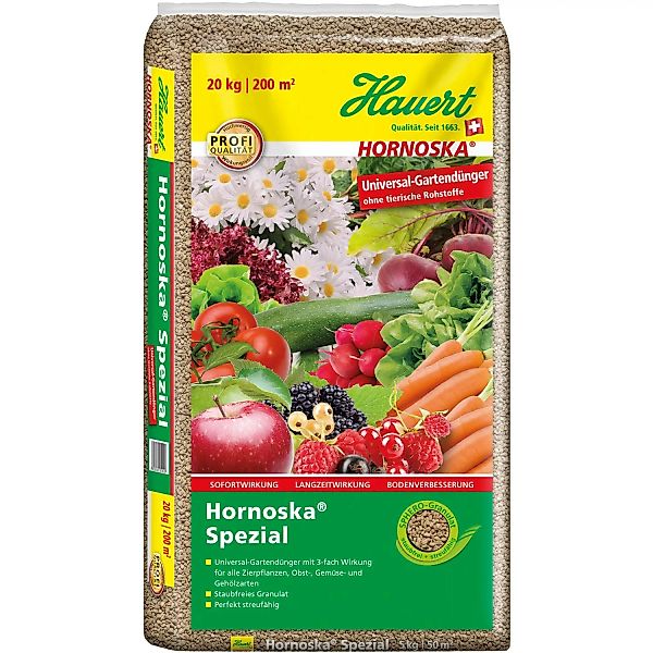 Hauert Hornoska Spezial Universal-Gartendünger 20 kg günstig online kaufen