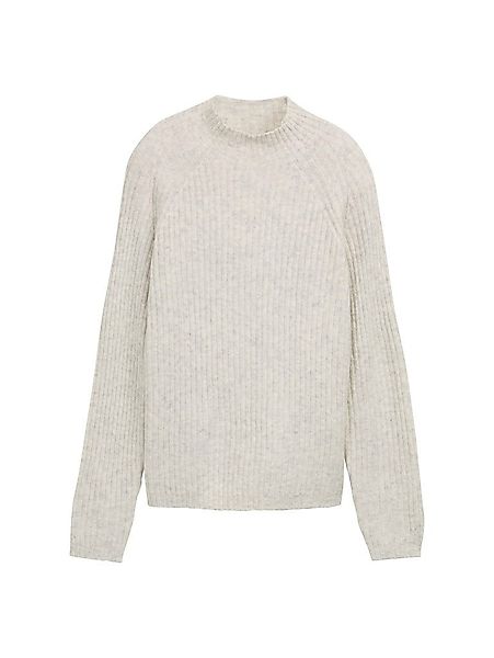 TOM TAILOR Rundhalspullover Pullover aus Rippstrick günstig online kaufen