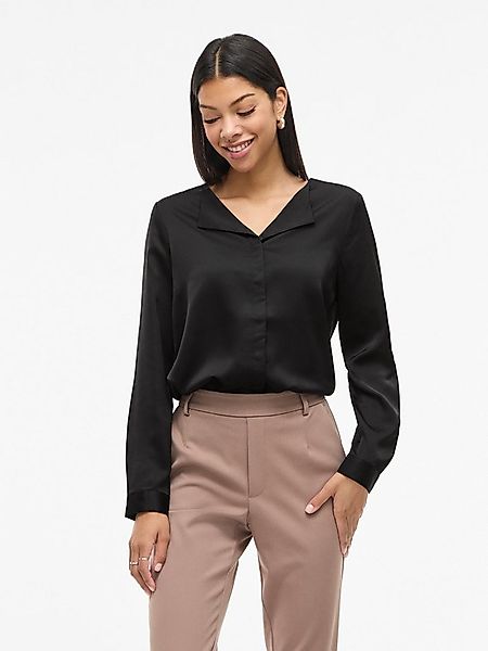 Vila Hemdbluse VIELLETTE V-NECK L/S SATIN SHIRT - NOOS günstig online kaufen