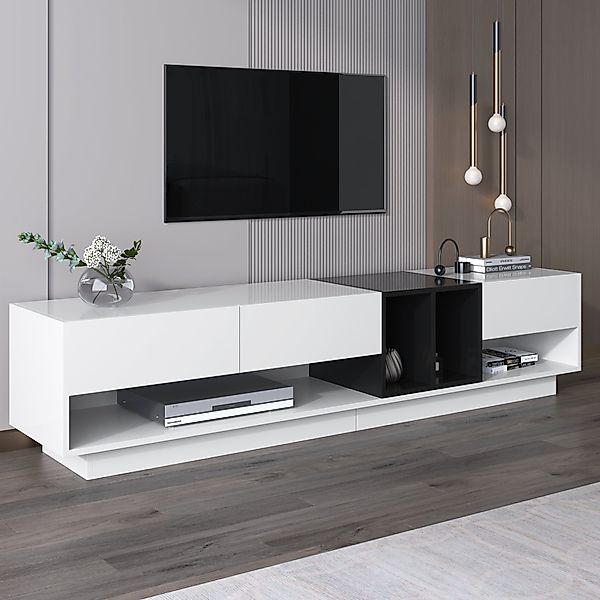 Merax Lowboard TV-Board, TV-Schrank, hochglanz mit günstig online kaufen