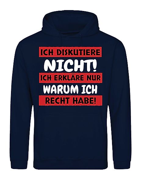 Youth Designz Kapuzenpullover "Ich diskutiere nicht" günstig online kaufen
