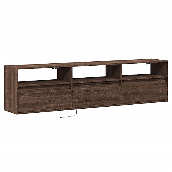 vidaXL TV-Wandschrank mit LED Braun Eichen-Optik 180x31x45 cm 3307946 günstig online kaufen