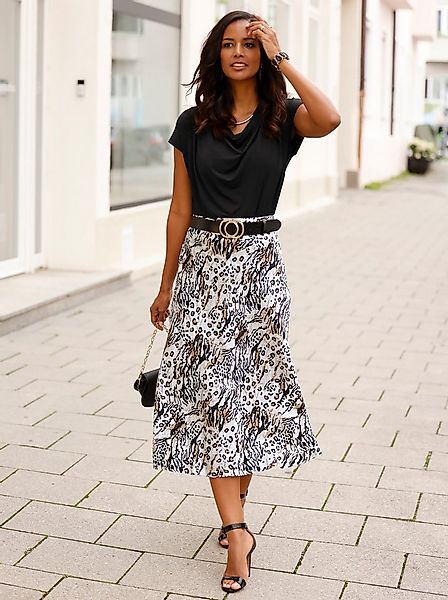 Witt A-Linien-Rock Satin-Rock günstig online kaufen