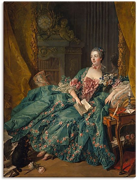 Artland Wandbild "Bildnis der Marquise de Pompadour. 1756" Frau 1 Stk. tlg. günstig online kaufen