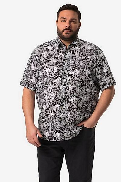 Men Plus Kurzarmhemd Men+ Leinenmix-Hemd Bauchfit Halbarm Kentkragen günstig online kaufen
