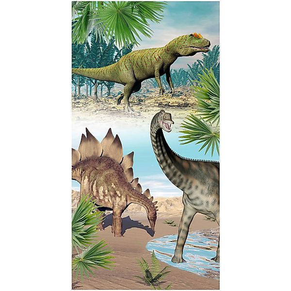 Strandtuch Dino Multi Polyester B/L: ca. 75x150 cm günstig online kaufen