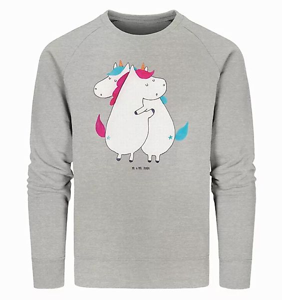 Mr. & Mrs. Panda Longpullover Größe S Einhörner Umarmen - Heather Grey - Ge günstig online kaufen