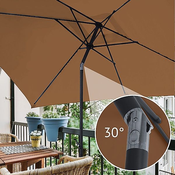 SVITA Sonnenschirm, Balkonschirm,2x3m,matt,rechteckig günstig online kaufen
