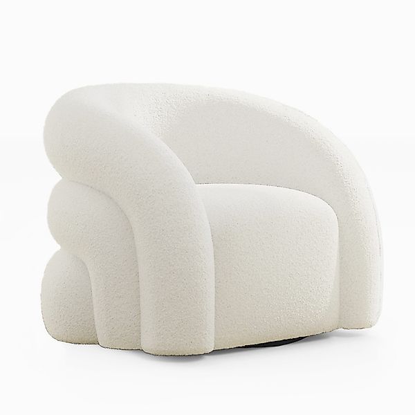 SEYNAR Drehsessel Moderner Boucle-Gewebe Polstersessel, Lesesessel, günstig online kaufen