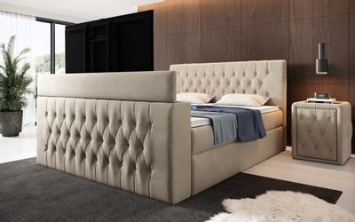 Luxusbetten24 Boxspringbett Velano, mit TV Lift günstig online kaufen