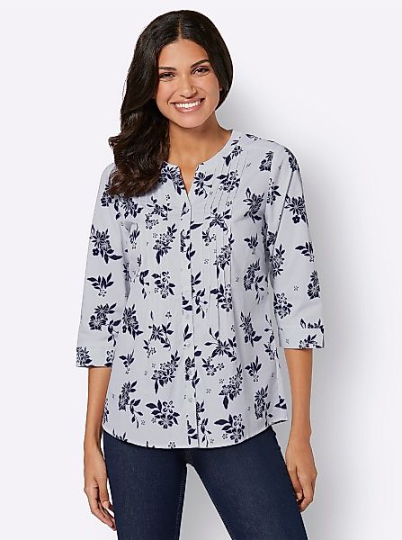 Sieh an! Klassische Bluse Longbluse günstig online kaufen