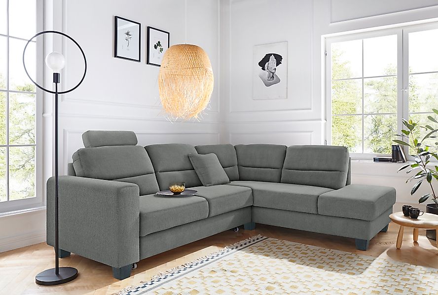 TRENDMANUFAKTUR Ecksofa »Chamber, zeitlos & elegant, bequem, L-Form«, inklu günstig online kaufen