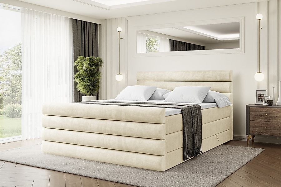 ALTDECOR Boxspringbett CELESTIA-Z KING (Multipocket-Matratze H4, günstig online kaufen