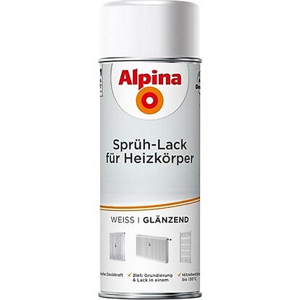 Alpina Sprühlack Sprühlack für Heizkörper weiß günstig online kaufen