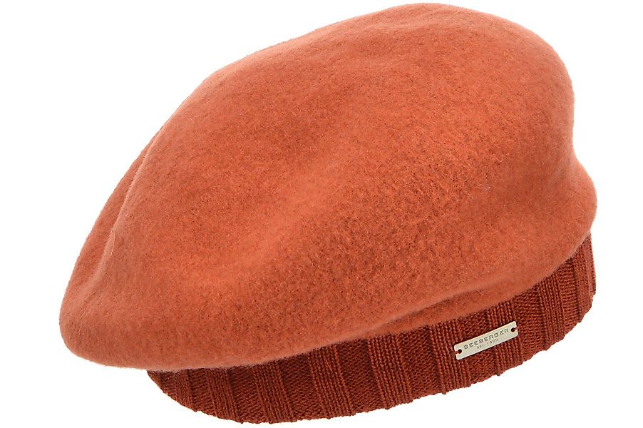 Seeberger Baskenmütze Walk Baskenmütze mit Strickbund günstig online kaufen