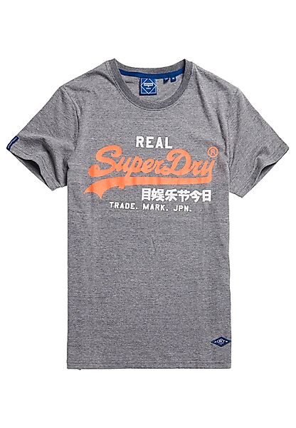 Superdry Herren T-Shirt VL AC TEE MW Rich Charcoal Marl Dunkelgrau günstig online kaufen