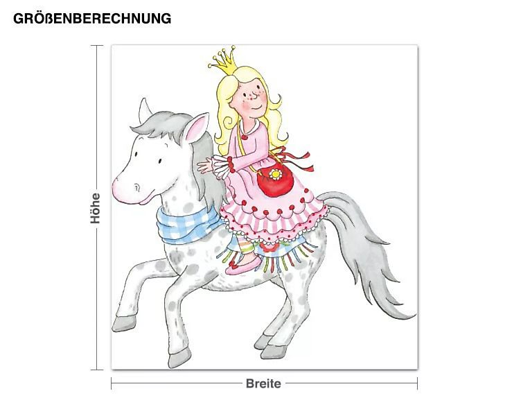 Wandtattoo Kinderzimmer Steinbeck - Anneli mit ihrem Pony günstig online kaufen