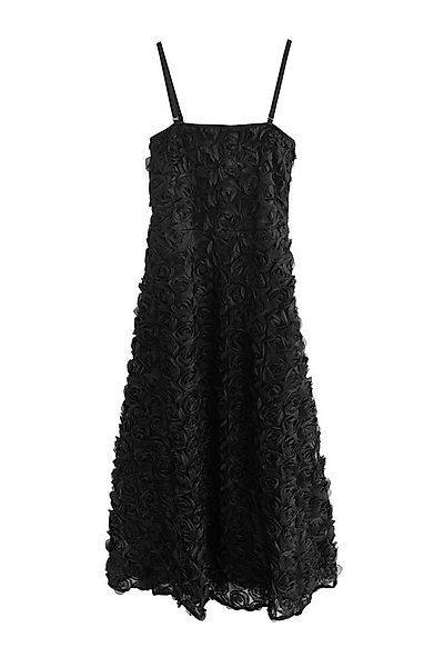 Next Bandeaukleid Festliches Bandeau-Maxikleid mit 3D-Blumenmuster (1-tlg) günstig online kaufen