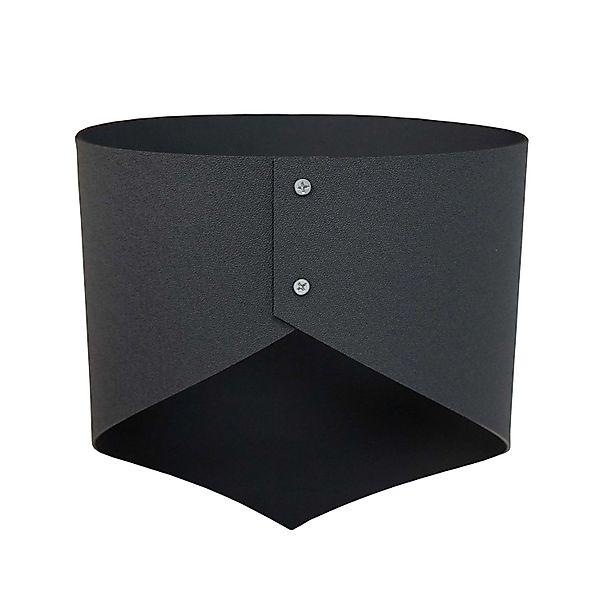 Jardinion Hangmanschetten 2x 30cm x 23cm Anthrazit Pflanzschale günstig online kaufen