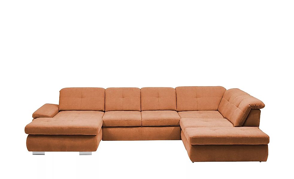 Lounge Collection Wohnlandschaft Flachgewebe  Affair ¦ orange ¦ Maße (cm): günstig online kaufen