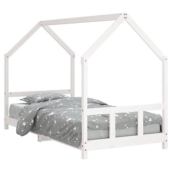 vidaXL Kinderbett Weiß 90x200 cm Massivholz Kiefer 835719 günstig online kaufen