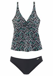 LASCANA Bügel-Tankini mit Zacken-Muster günstig online kaufen
