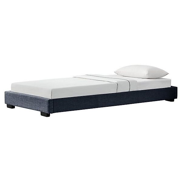 Corium Polsterbett, »Masari« Bett mit Lattenrost 90x200cm Leinen Dunkelgrau günstig online kaufen