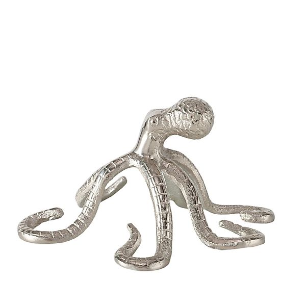 MF Dekofigur Dekofigur Octopus Silber Glänzend günstig online kaufen