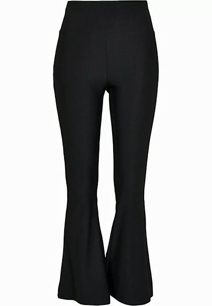 URBAN CLASSICS Leggings Urban Classics Damen Ladies High Waist Rib Boot Cut günstig online kaufen