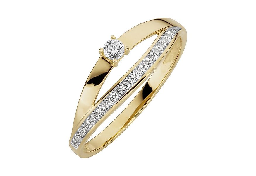 Orolino Fingerring 333/- Gelbgold glanz synth. Zirkonia günstig online kaufen