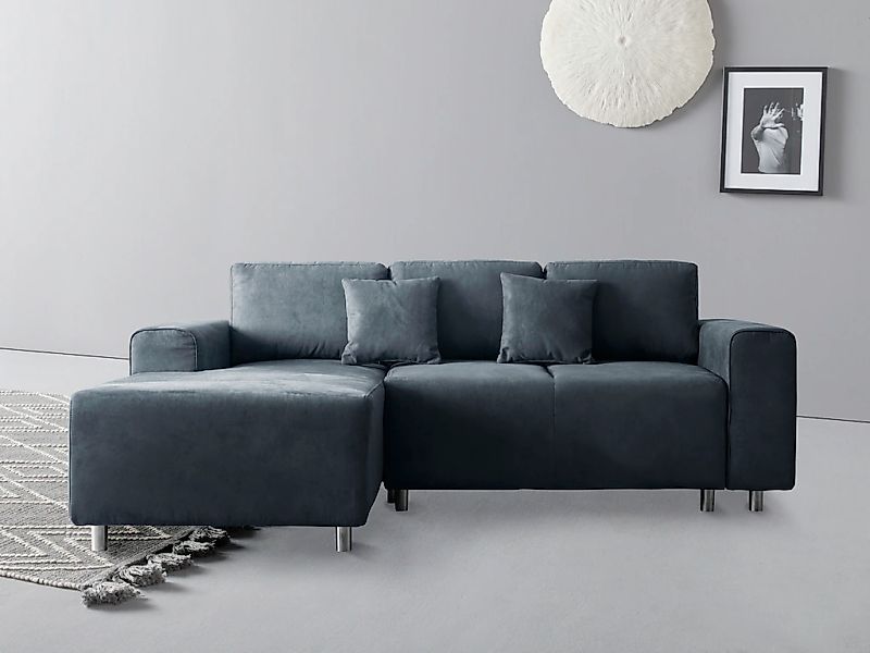 Home affaire Ecksofa "Györ", L-Form, wahlweise mit Bettfunktion und Bettkas günstig online kaufen