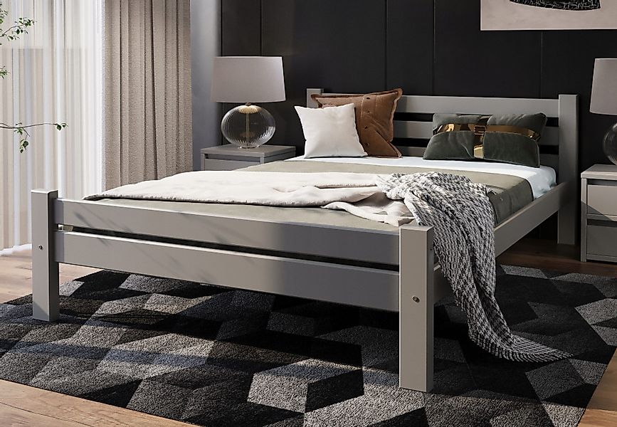 Home Collective Bettgestell Massivholzbett, Einzelbett mit günstig online kaufen